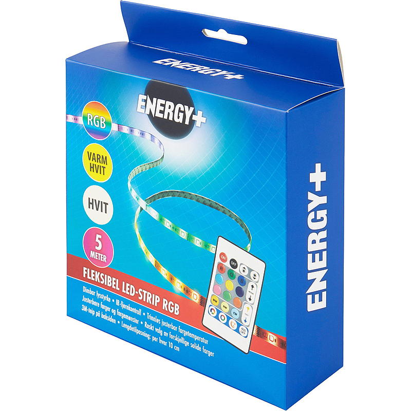 Energi LED-remsa 5 m Multi varmvit, IP20