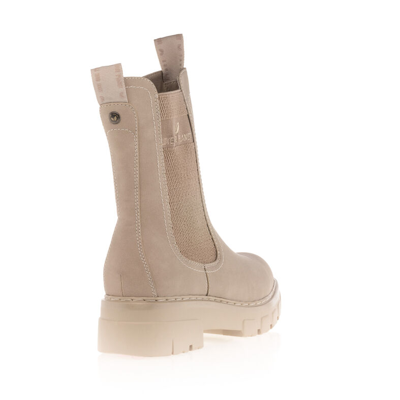 Beige Damenstiefel / Stiefeletten