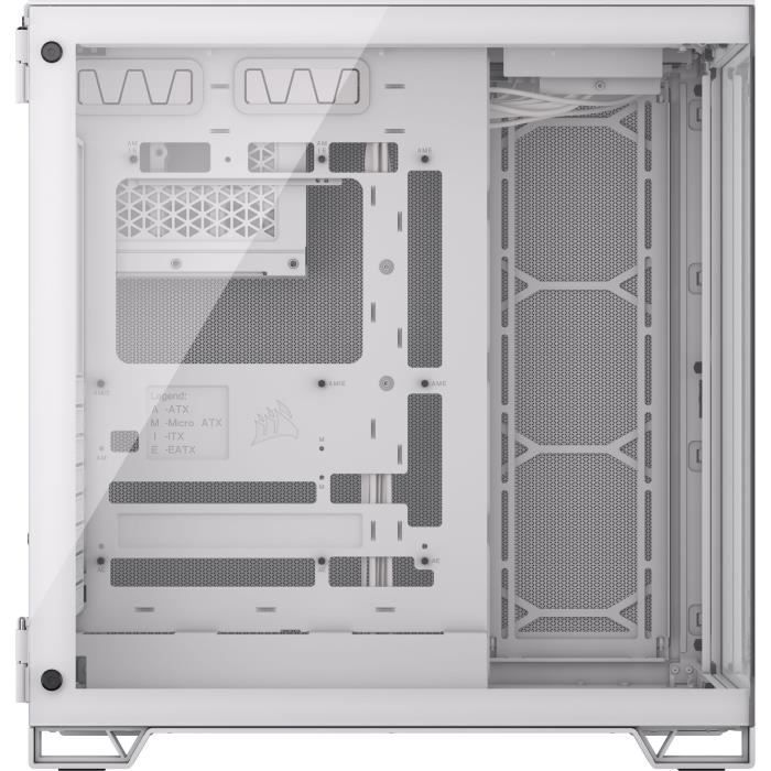 Case per PC - CORSAIR - 6500X Mid-Tower Dual Chamber con pannello in vetro temperato - Bianco