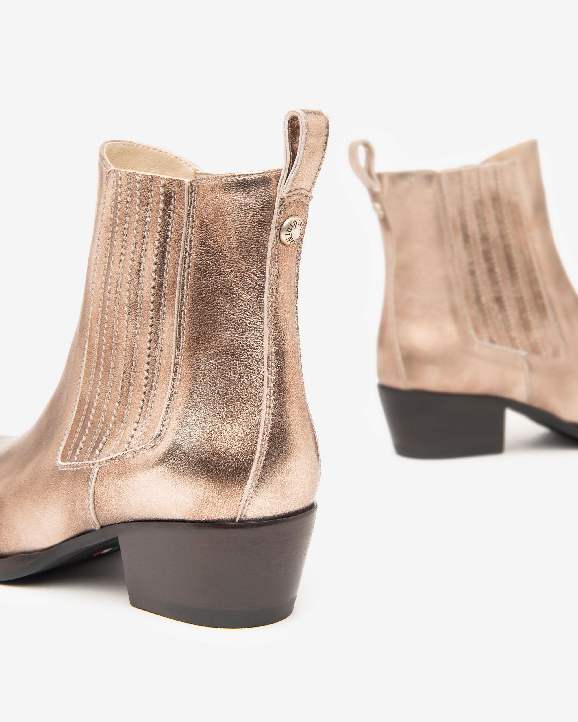  Chelsea-Boots aus Leder für Damen