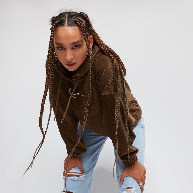 Kleine Signature Corduroy Oversized Hoodie