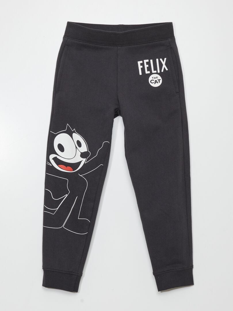 Joggingbroek 'Felix de kat' - ZWART