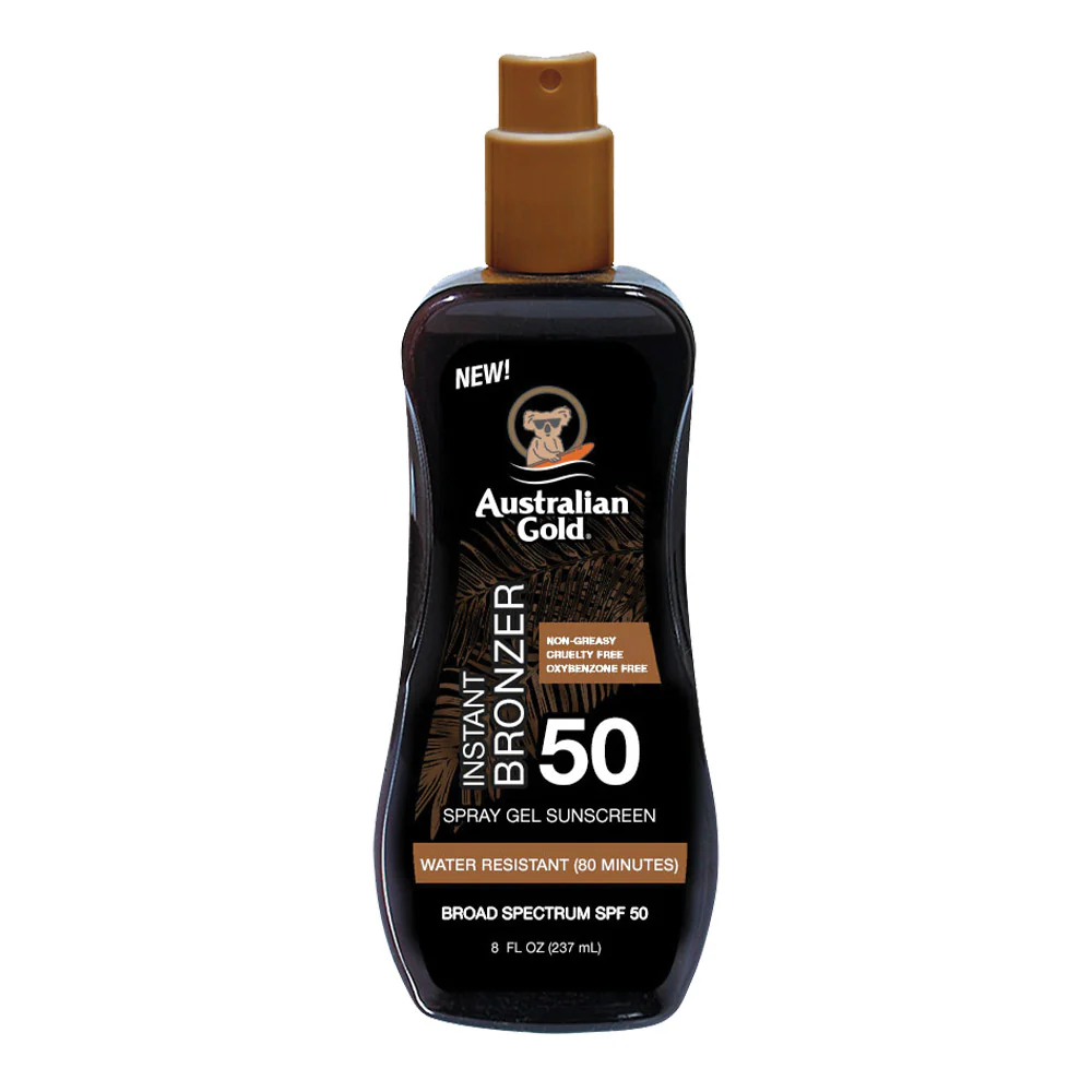 Protezione Solare SPF50 Spray Gel with Instant Bronzer - Gel solare corpo alta prot.