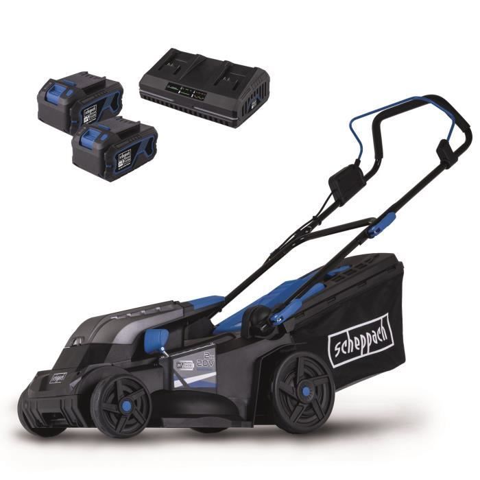 BC-MP380-X Cordless Lawnmower - XL2 SET - 38 cm cutting width - SCHEPPACH 20V IXES - with battery and charger