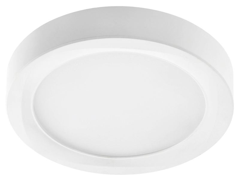 Plafon Louis LED 17 cm aluminiowy biały