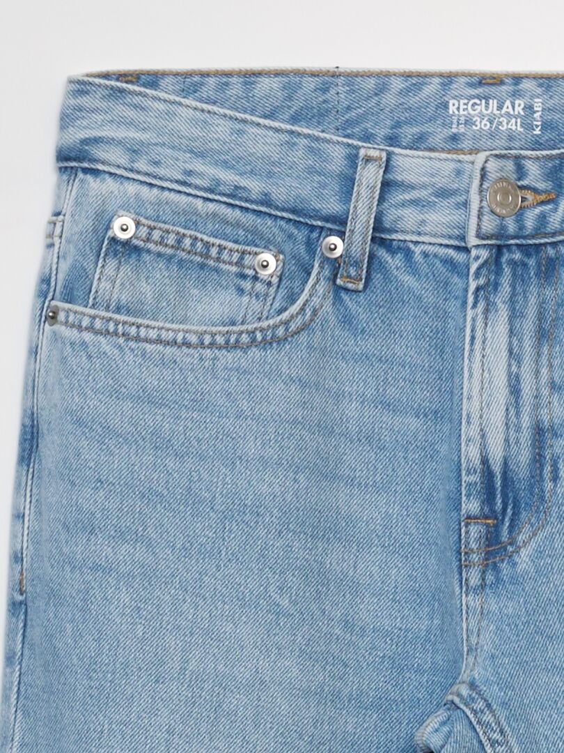 Pantalones vaqueros rectos - L34 - AZUL