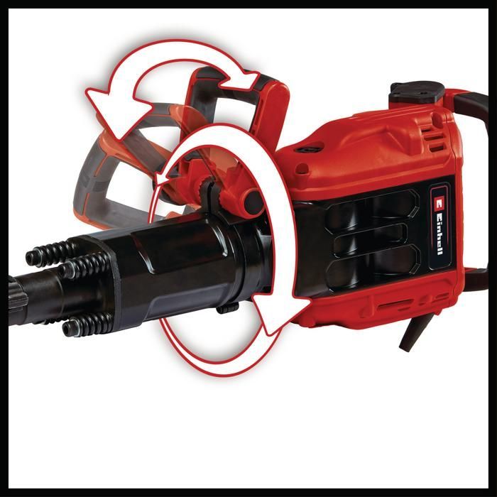 Einhell Professional Demolition Hammer TP-DH 50 (1700 W, impact rate: 1900 bpm, 50 J) Supplied in a case with chisel and punch