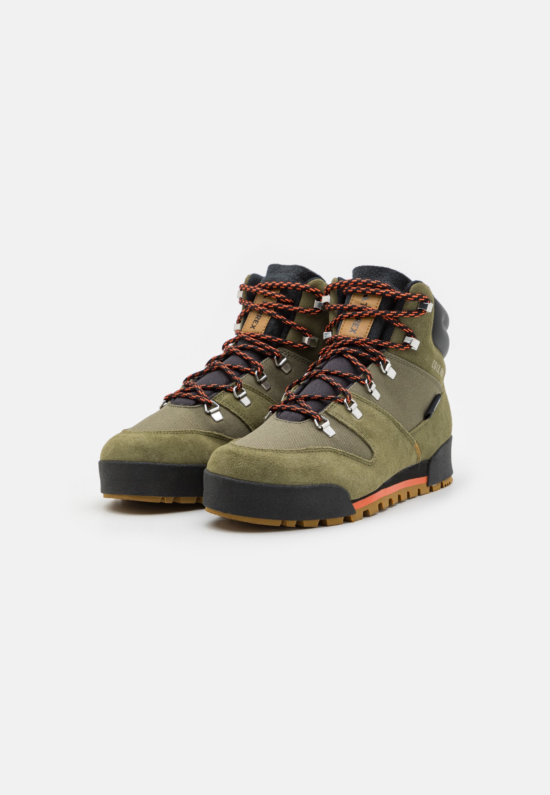 Adidas Terrex SNOWPITCH COLD.RDY HIKING - Wandelschoenen - olijfgroen/bronskleurig/semi-impact oranje