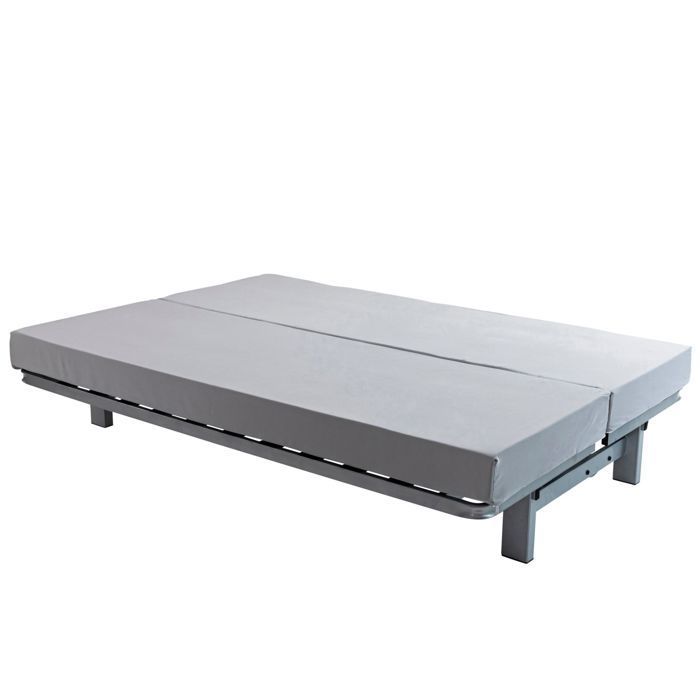 HD28 Materasso Click-Clack in schiuma da 13 cm, modello famoso, 120x190 - Grigio - Prodotto in Francia - Terre de Nuit