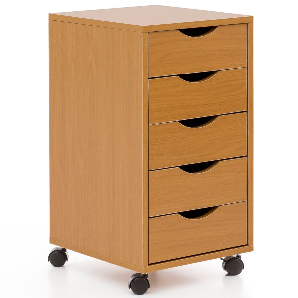 FineBuy Kontener biurowy mdf brązowy