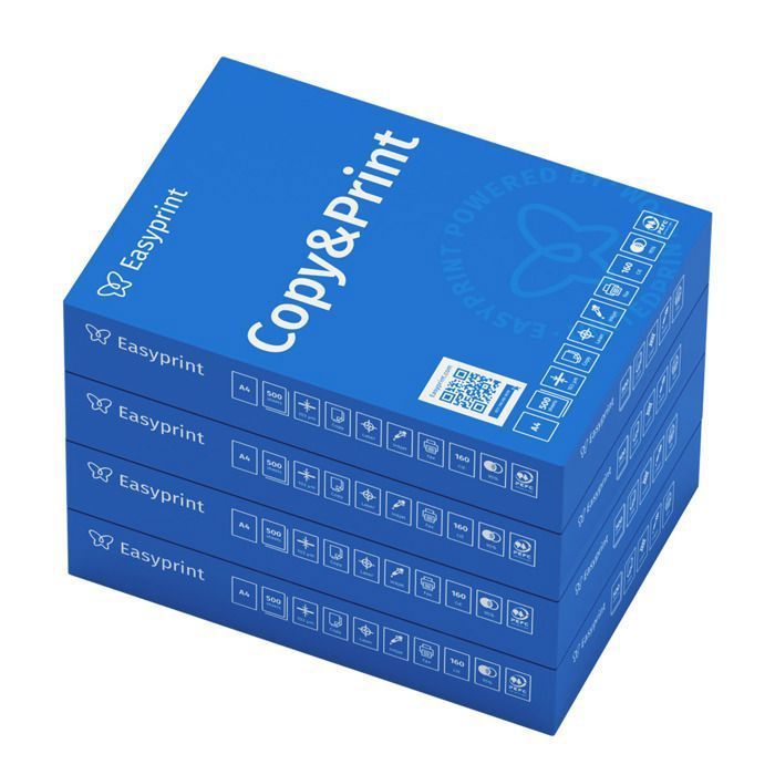 Easyprint Papier pour imprimante et photocopieur 2000 feuilles 4 x 500 A4 blanc premium, certifié PEFC