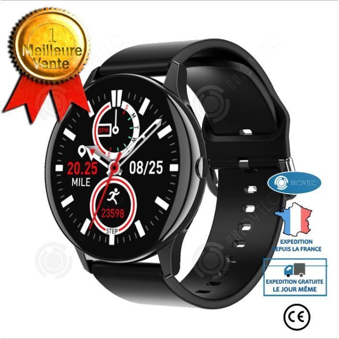 INN® Smart Bracelet Bluetooth Calling Health Watch Heart Rate Sport Business Men's Black Touchscreen + Button