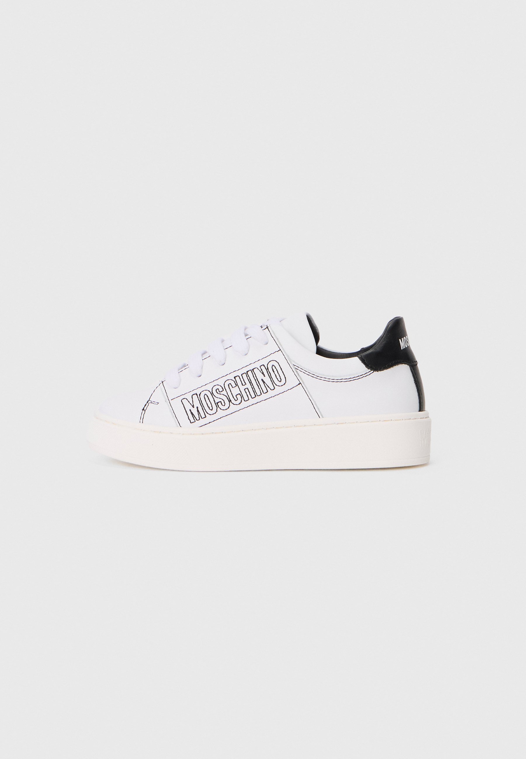 Baskets MOSCHINO UNISEXES - blanches/noires