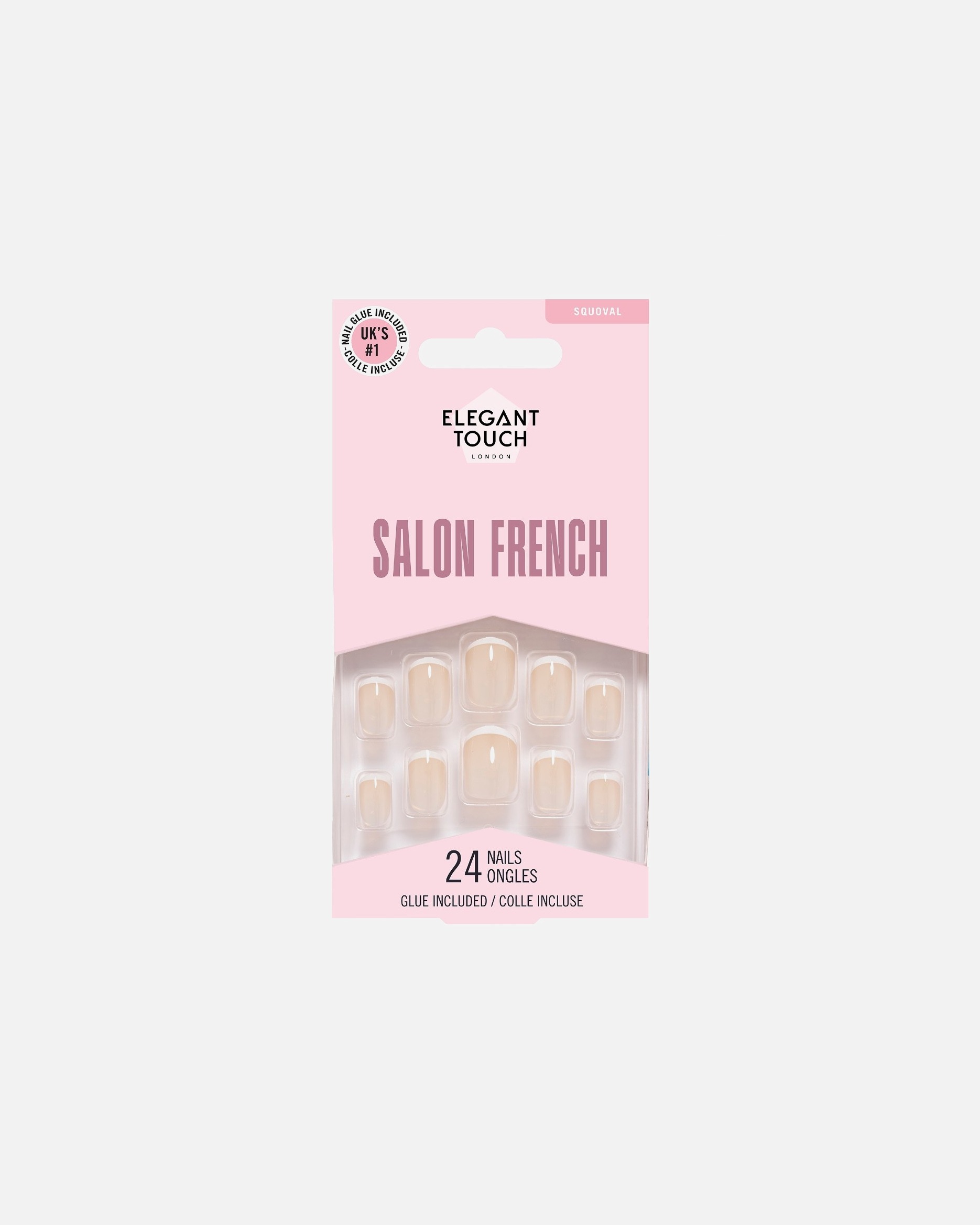 Umjetni nokti Elegant Touch French 114 - 1 komad