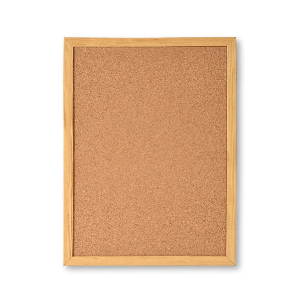 Tablica korkowa na notatki, zestaw z pinezkami