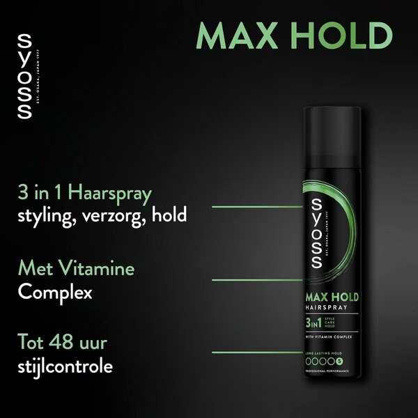 Lak za lase Syoss Hold 5 Max Fix 300 ml