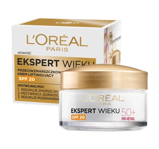 L'Oréal Paris Ekspert Wieku przeciwzmarszczkowy krem liftingujący SPF20 50  50 ml