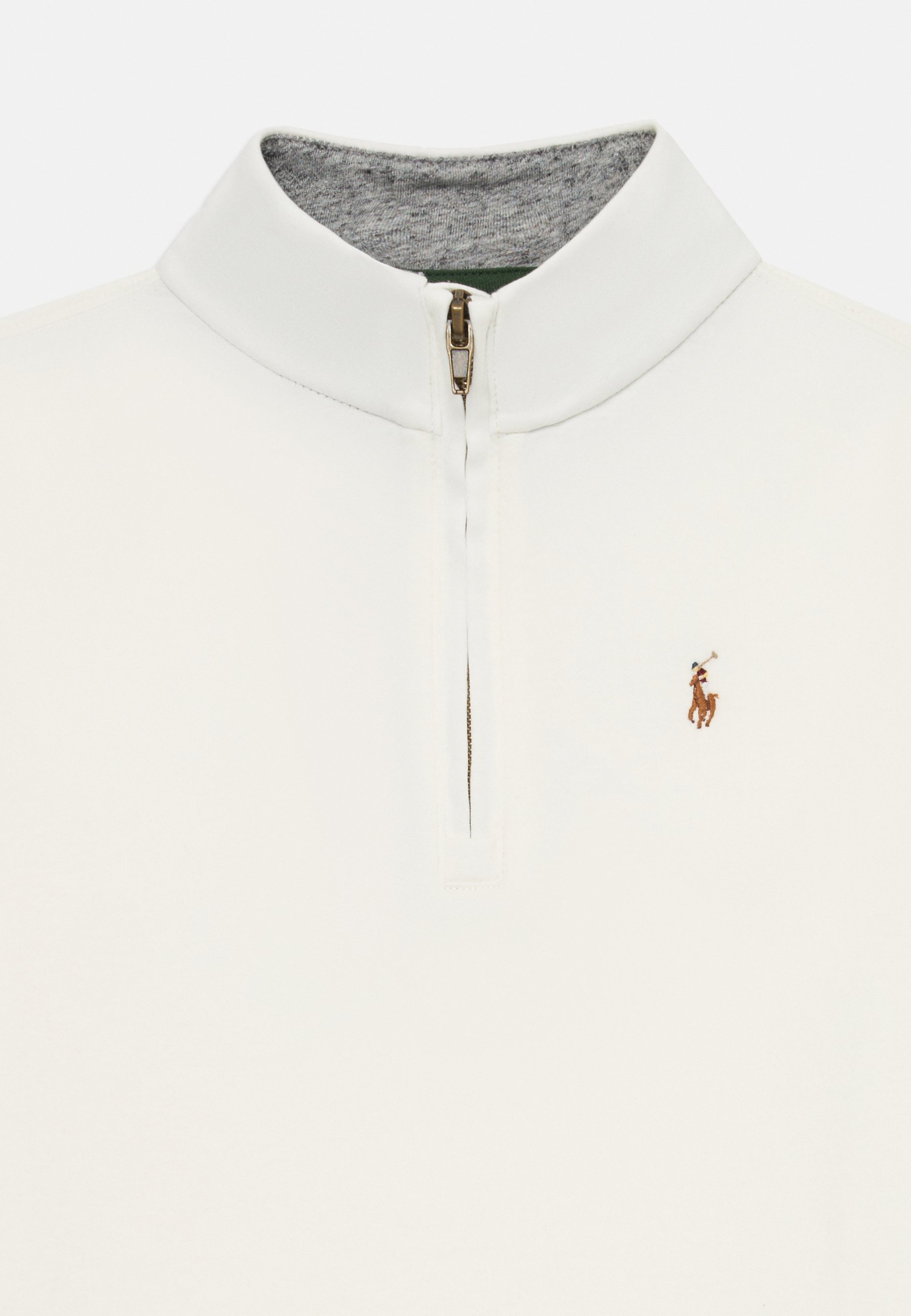 Polo Ralph Lauren HALF ZIP - Bluzka z długim rękawem - krem trofeowy