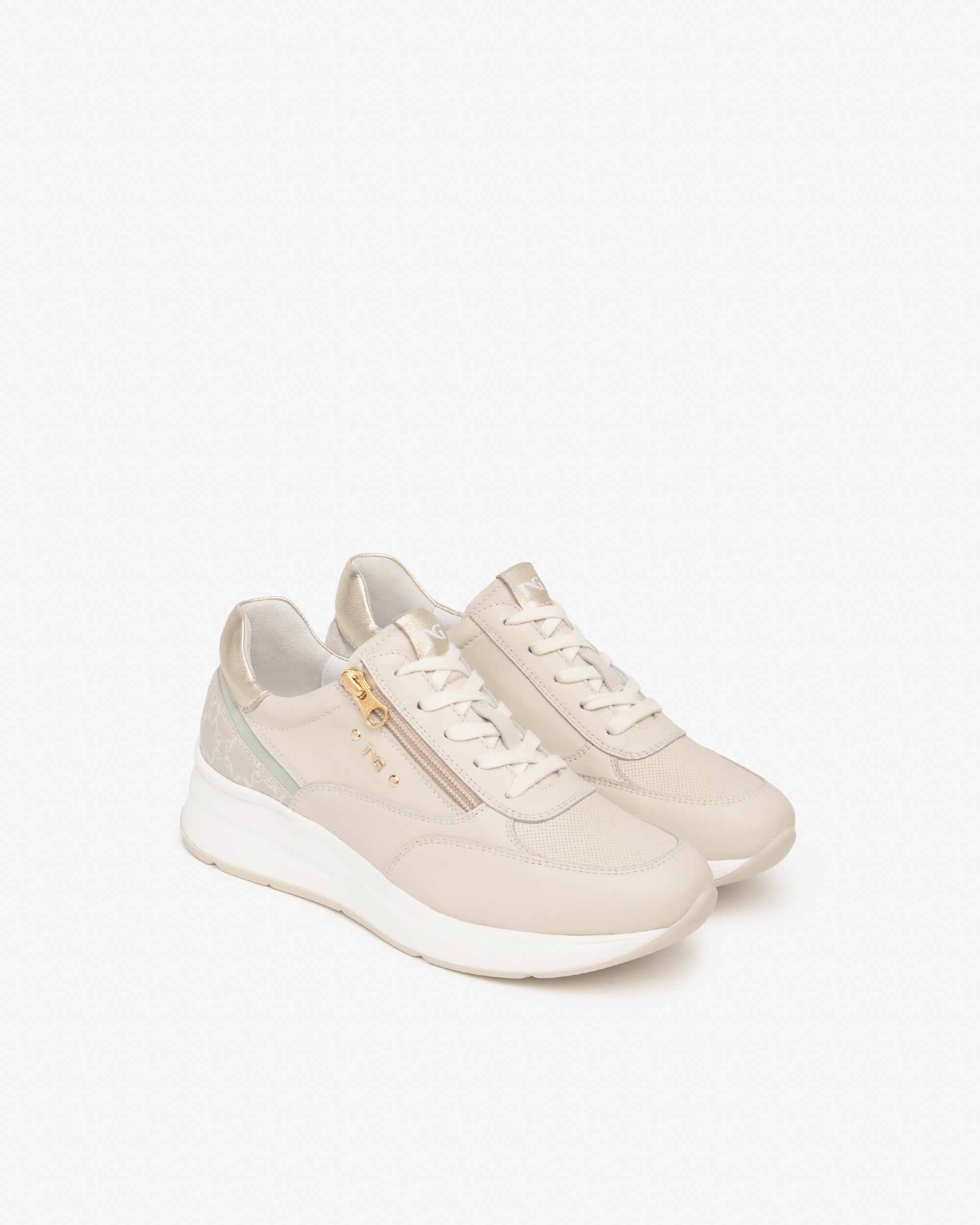  Damen-Sneaker aus Leder und Funktionsmaterial