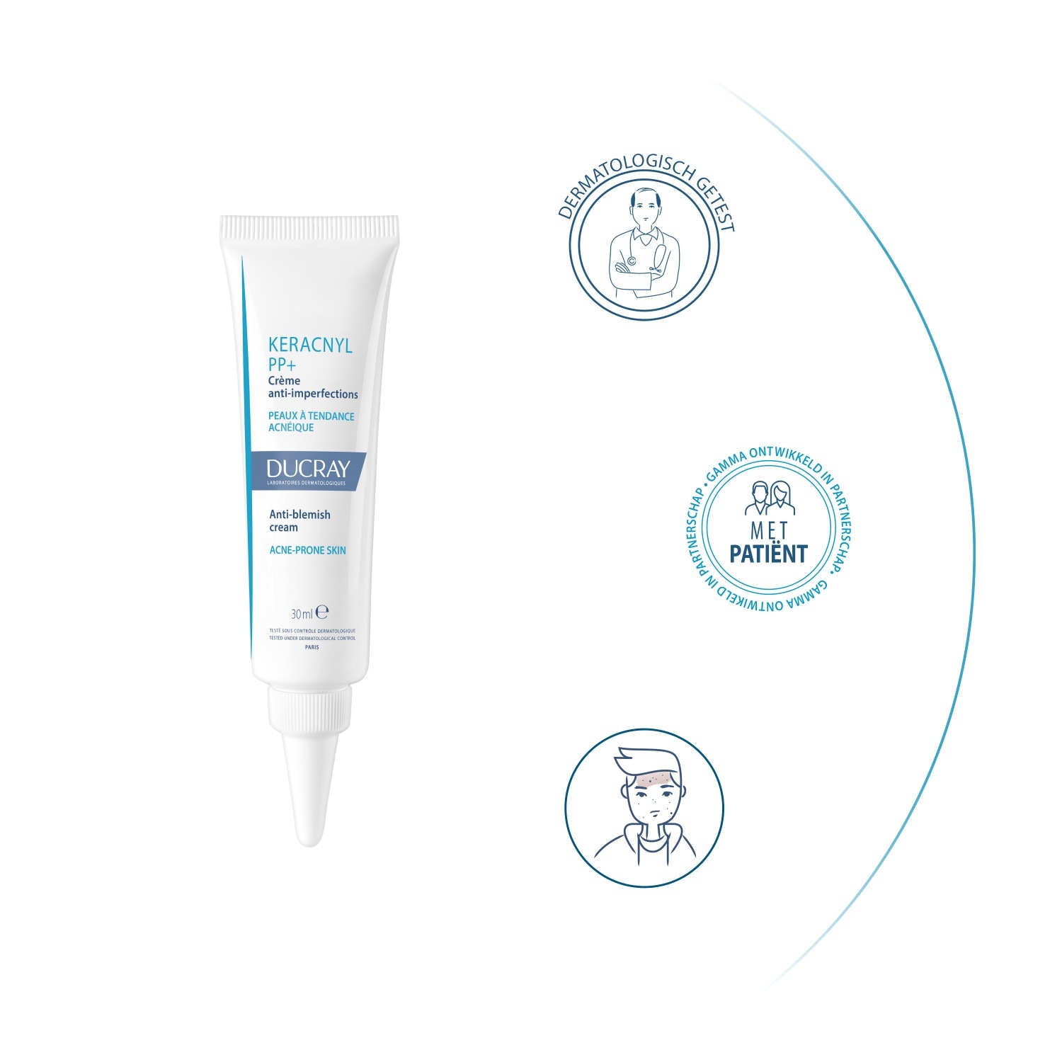 „Ducray Anti-Pimple Care Keracnyl PP+“ kremas nuo spuogų – 30 ml