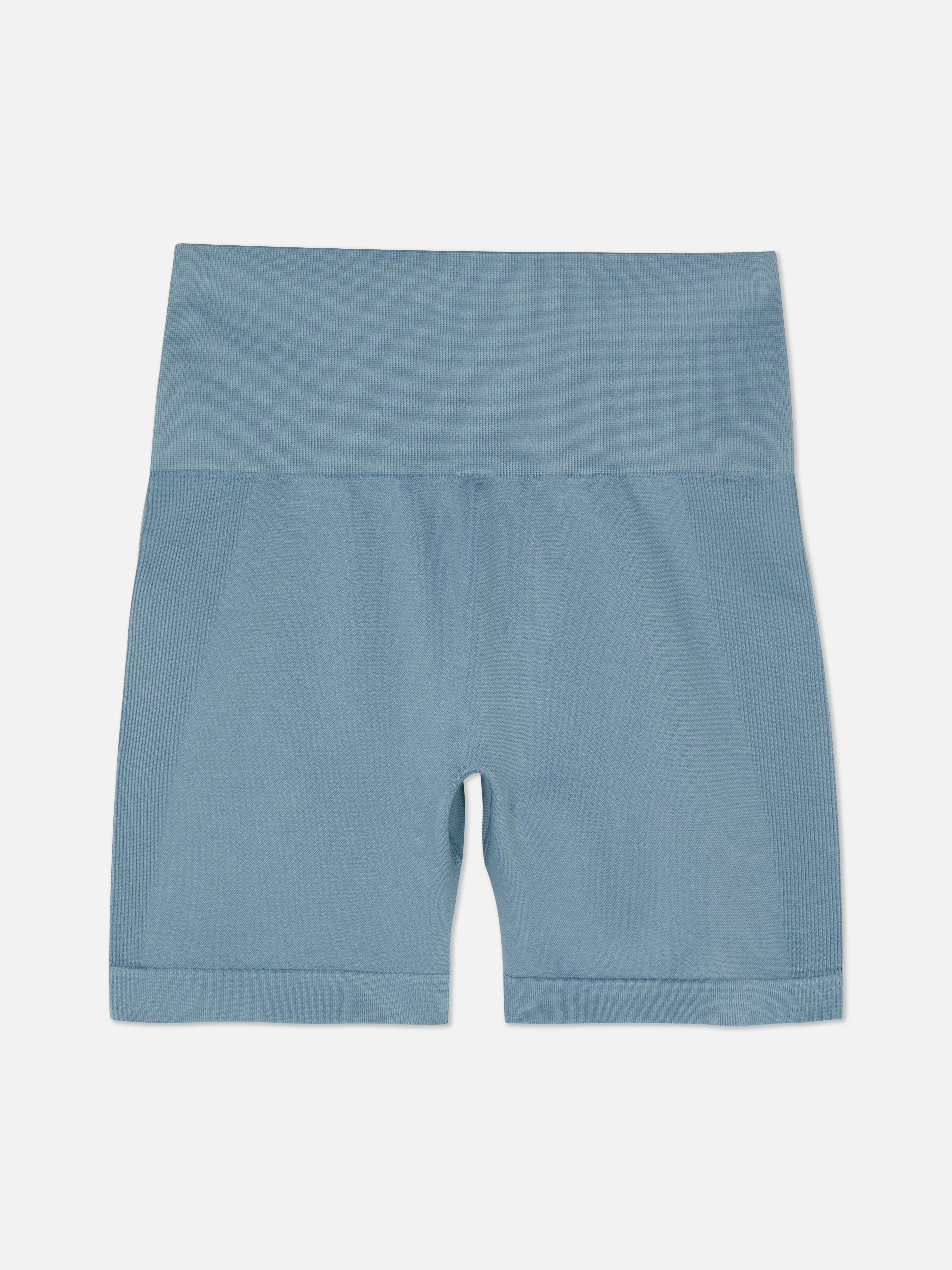 Pantaloni scurți de yoga cu talie înaltă, fără cusături. Acești pantaloni scurți sport fără cusături sunt perfecți pentru orice sesiune de stretching și antrenament.