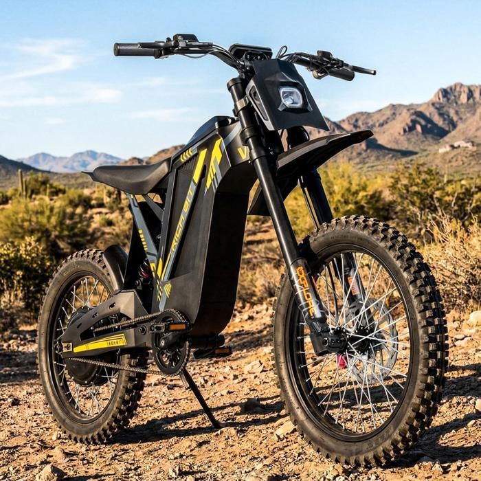 Motocicleta eléctrica todoterreno para adultos, bicicleta de montaña de 1500 W (2500 W de potencia máxima), bicicleta eléctrica todoterreno, batería de 48 V y 20 Ah, velocidad máxima de 63 km/h, frenos hidráulicos.