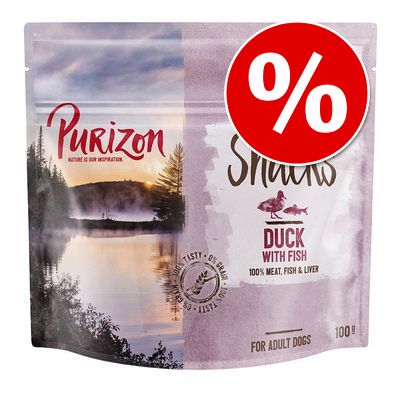 Friandises pour chiens Purizon Canard et Poisson 100 g - Prix spécial !*