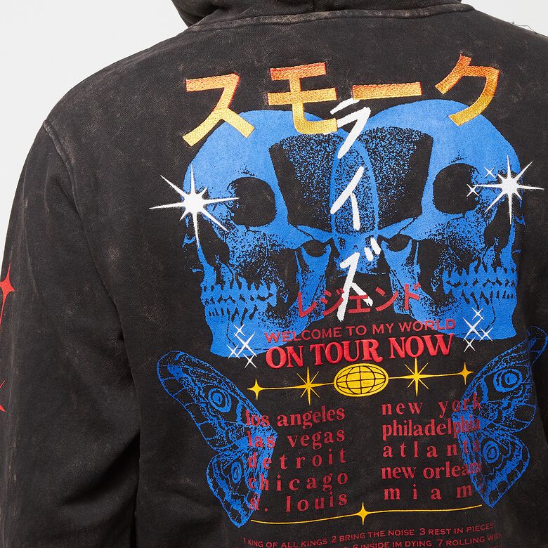 Sudadera con capucha de felpa francesa con estampado de la gira