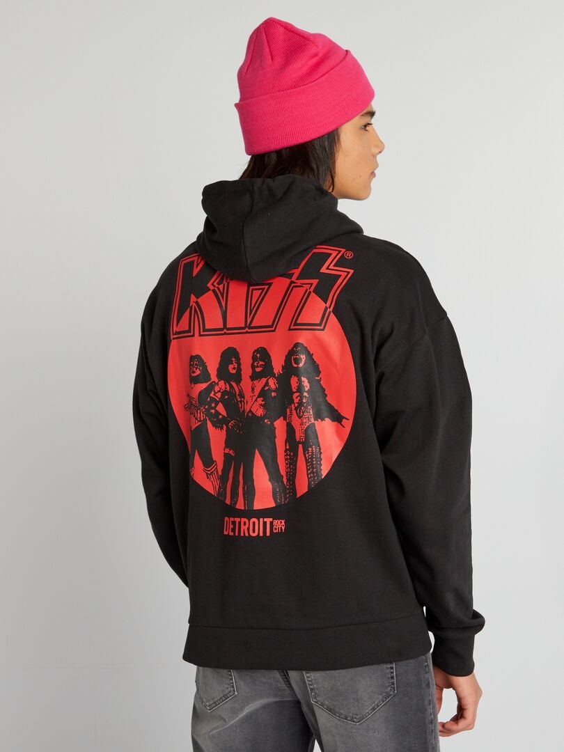 Moletom com capuz KISS - Preto