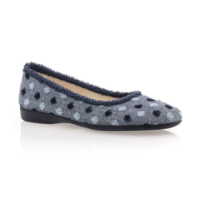 Blaue Damenpantoffeln