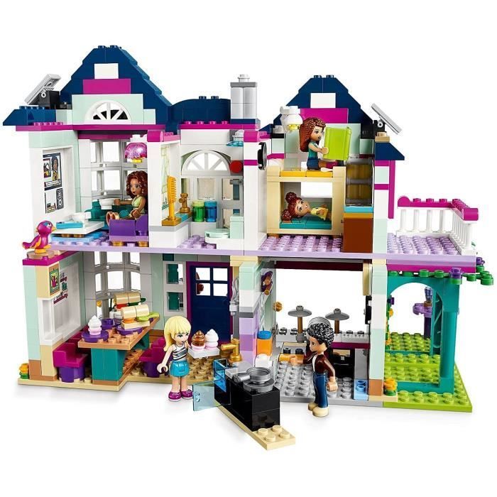 LEGO Friends Dollhouse - Andrea's Family Home - 2 Floors - Garage Door - Swimming Pool