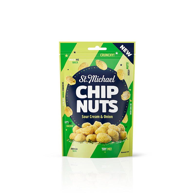 Brynild Chip Nuts 110 g Crème Fraîche und Zwiebeln