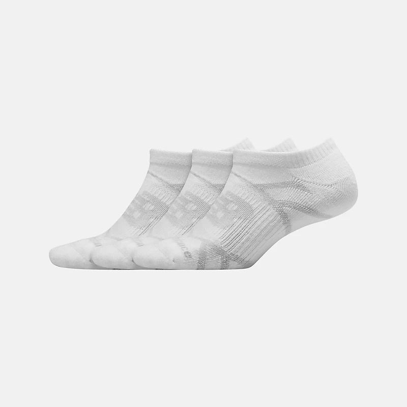 Set de 3 perechi de șosete unisex invizibile - ALBE