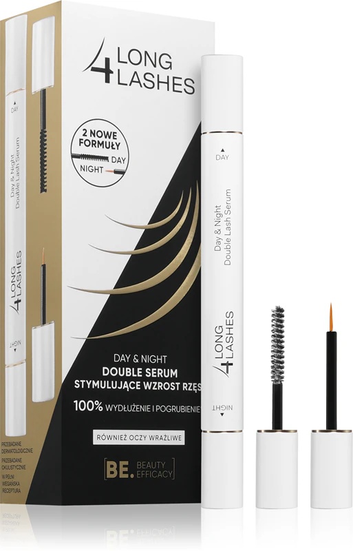 Long4Lashes Day & Night dubultais serums atjaunojošs skropstu augšanas serums