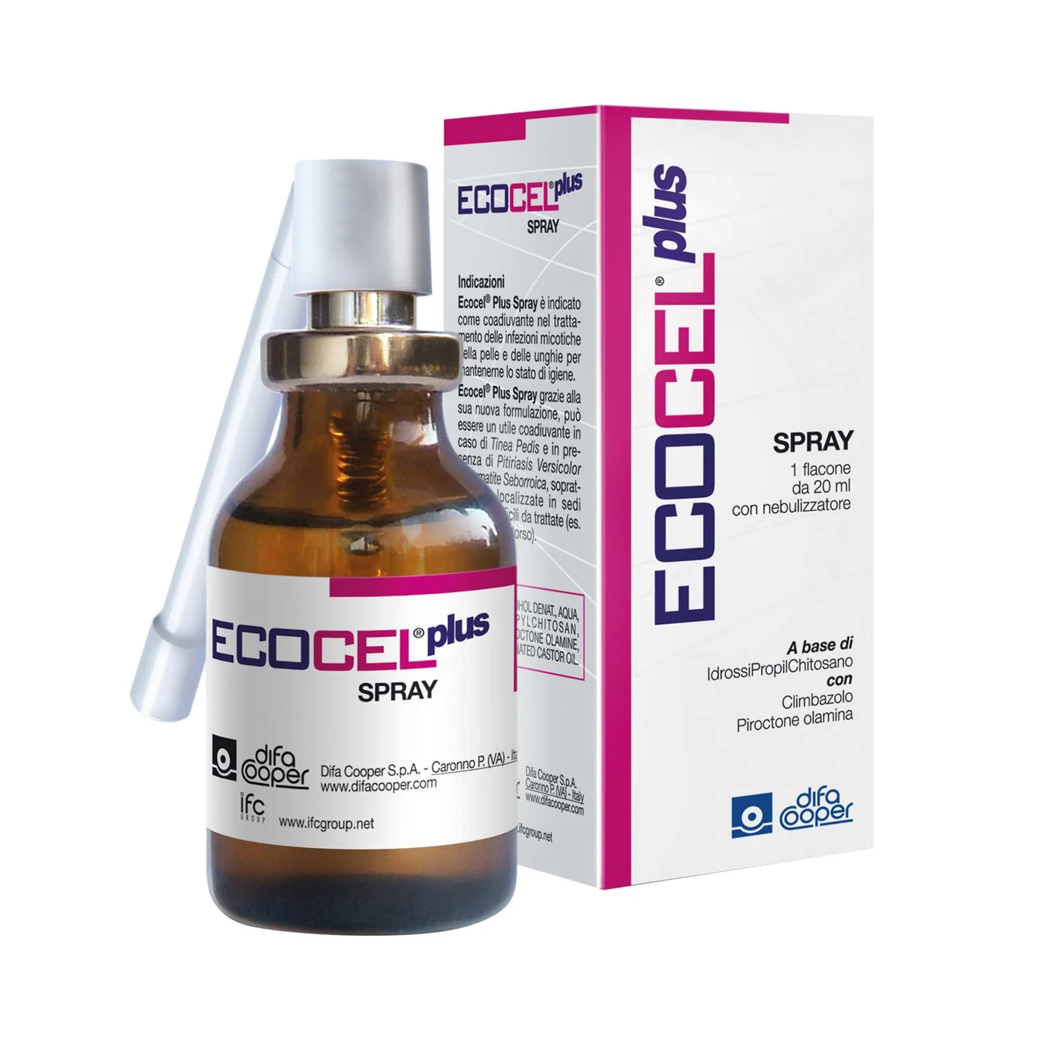 ECOCEL Ecocel Plus Spray dermatologique 20 ml contre les infections microbiennes