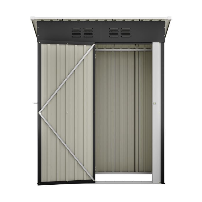 EVRYAE flat roof garden shed without windows
