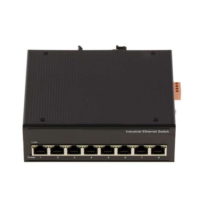 KALEA-INFORMATIQUE Industriële 8-poorts RJ45 Gigabit Ethernet-netwerkswitch met 10/100/1000 Mbps rail- of wandmontage