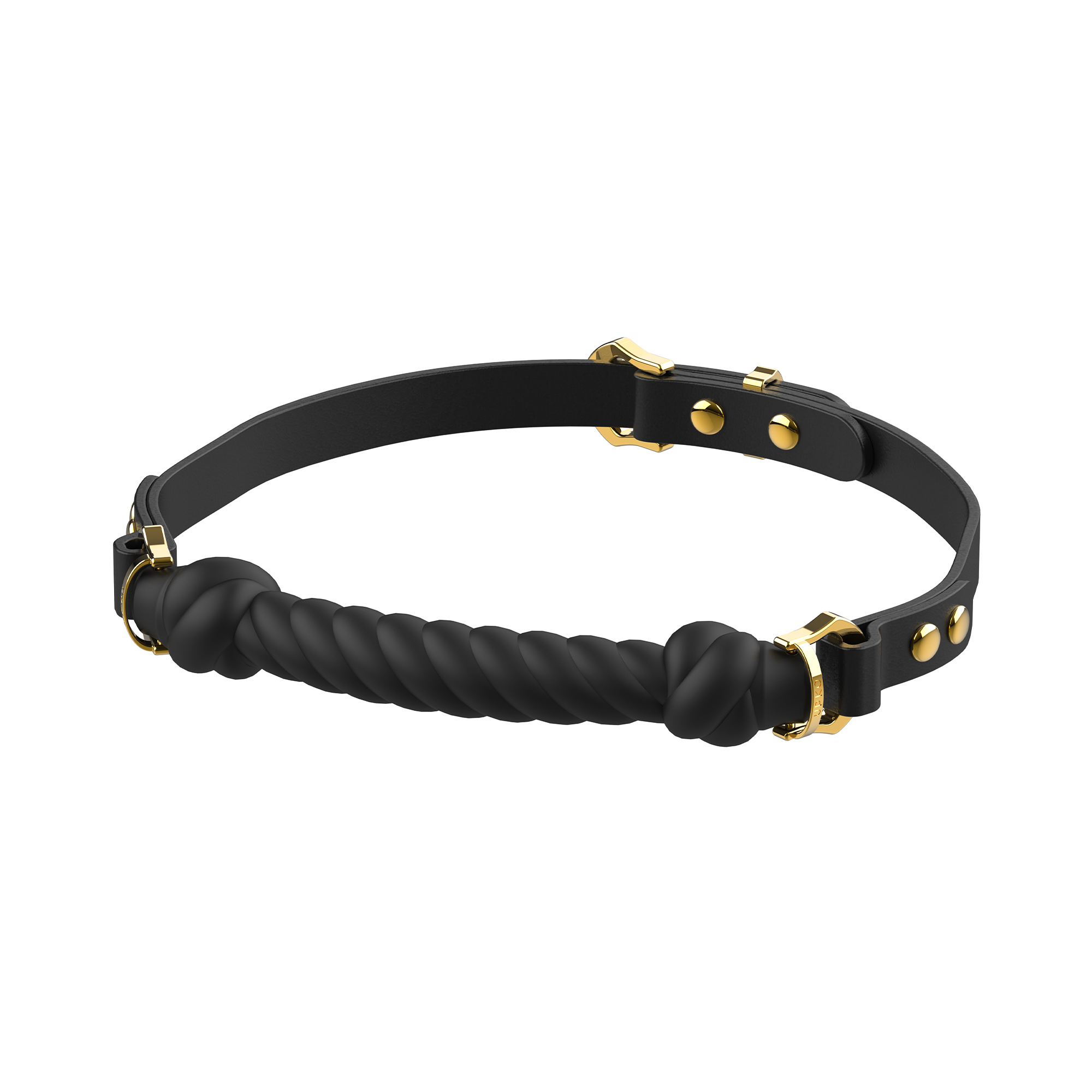 UPKO Desire for Mouth Bondage csomó alakú szájpecek, fekete