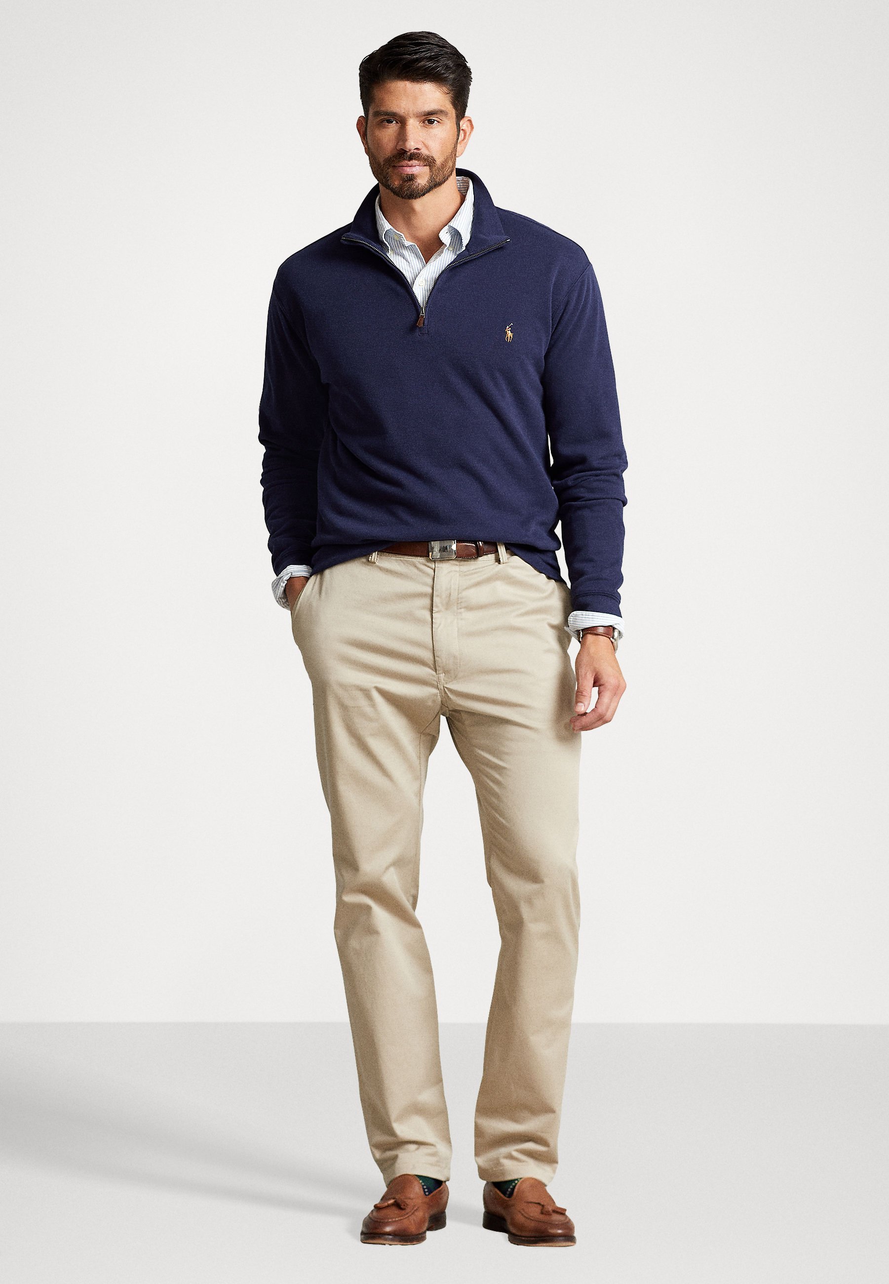 Polo Ralph Lauren Svetr Big & Tall - tmavě modrá