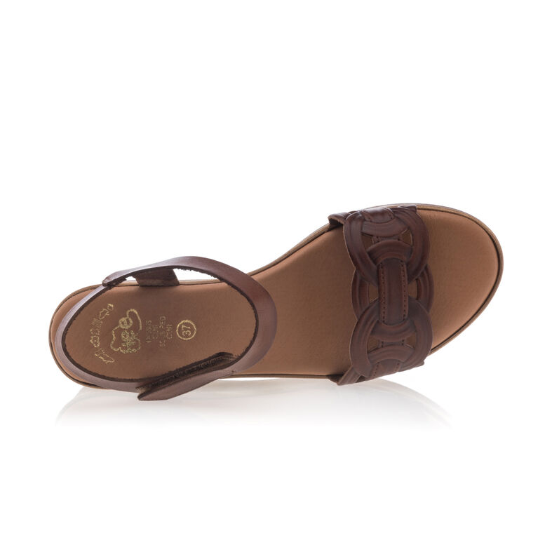 Sandali da donna marroni / Scarpe aperte in punta