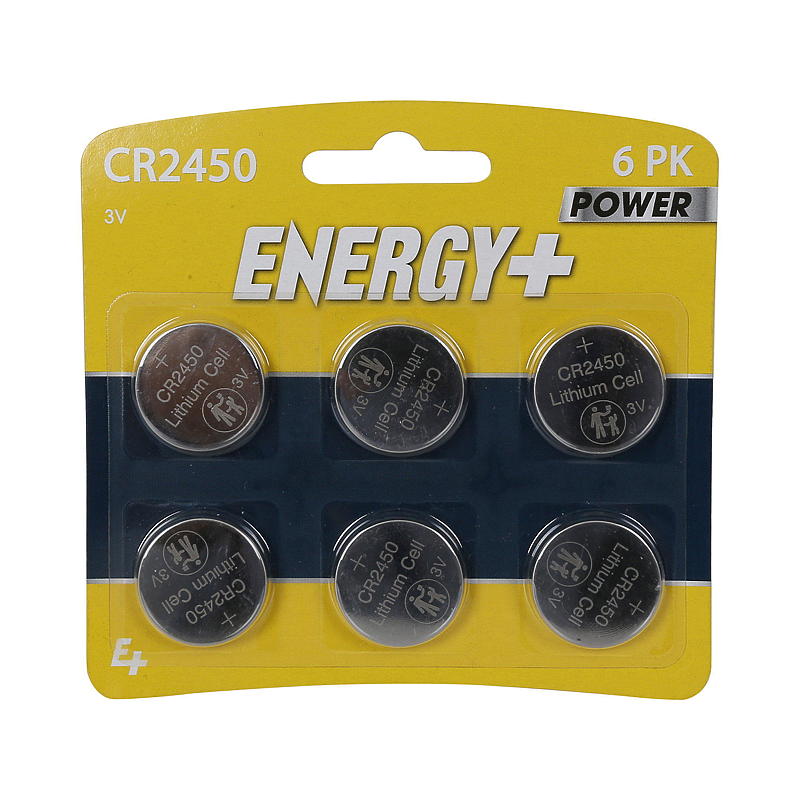 Energiknappcellebatterier 6-pakning, CR2450 Energy