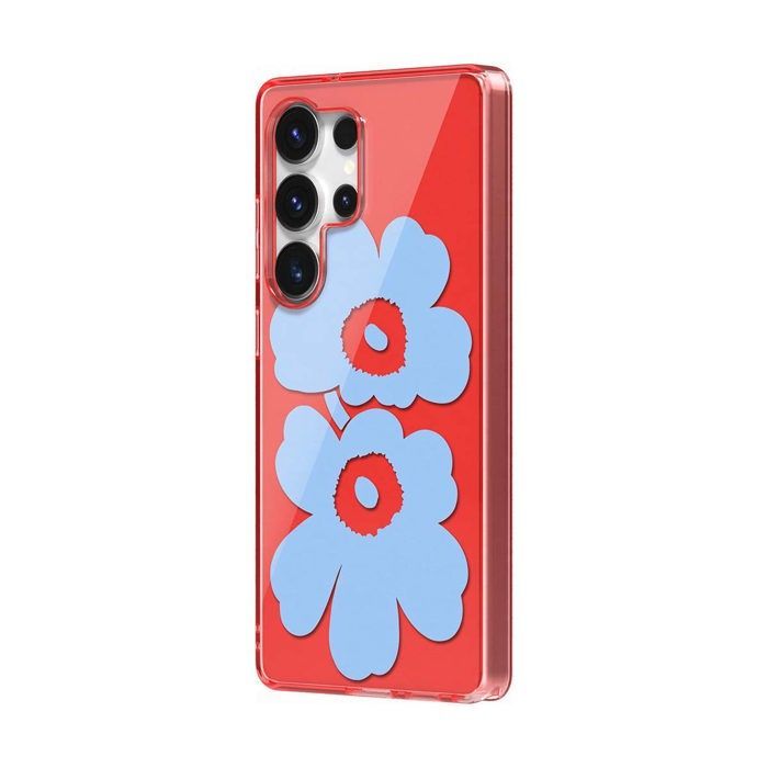 Unikko hoesje met bloemenpatroon voor Samsung Galaxy S25 Ultra, rood