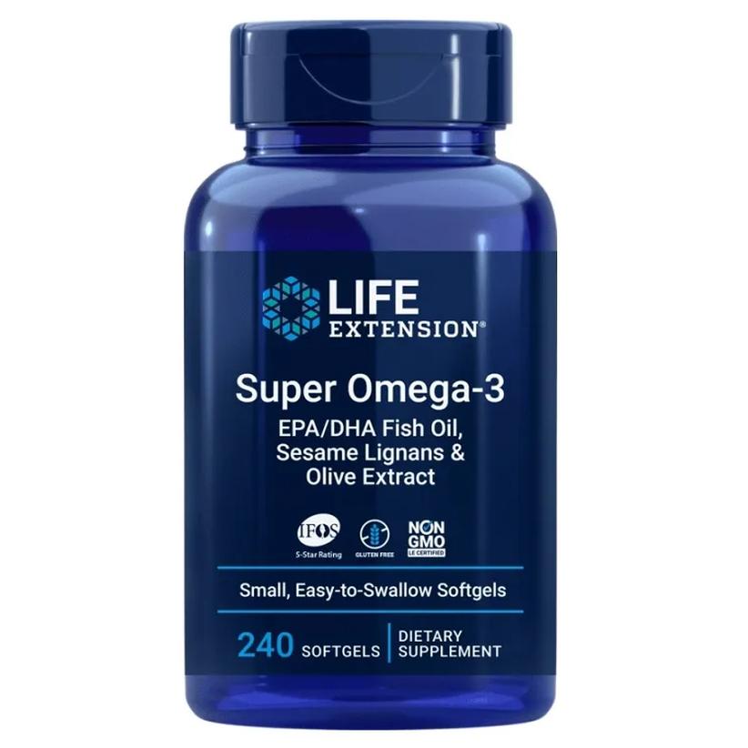 Dzīves pagarināšanas Super Omega-3 EPA/DHA