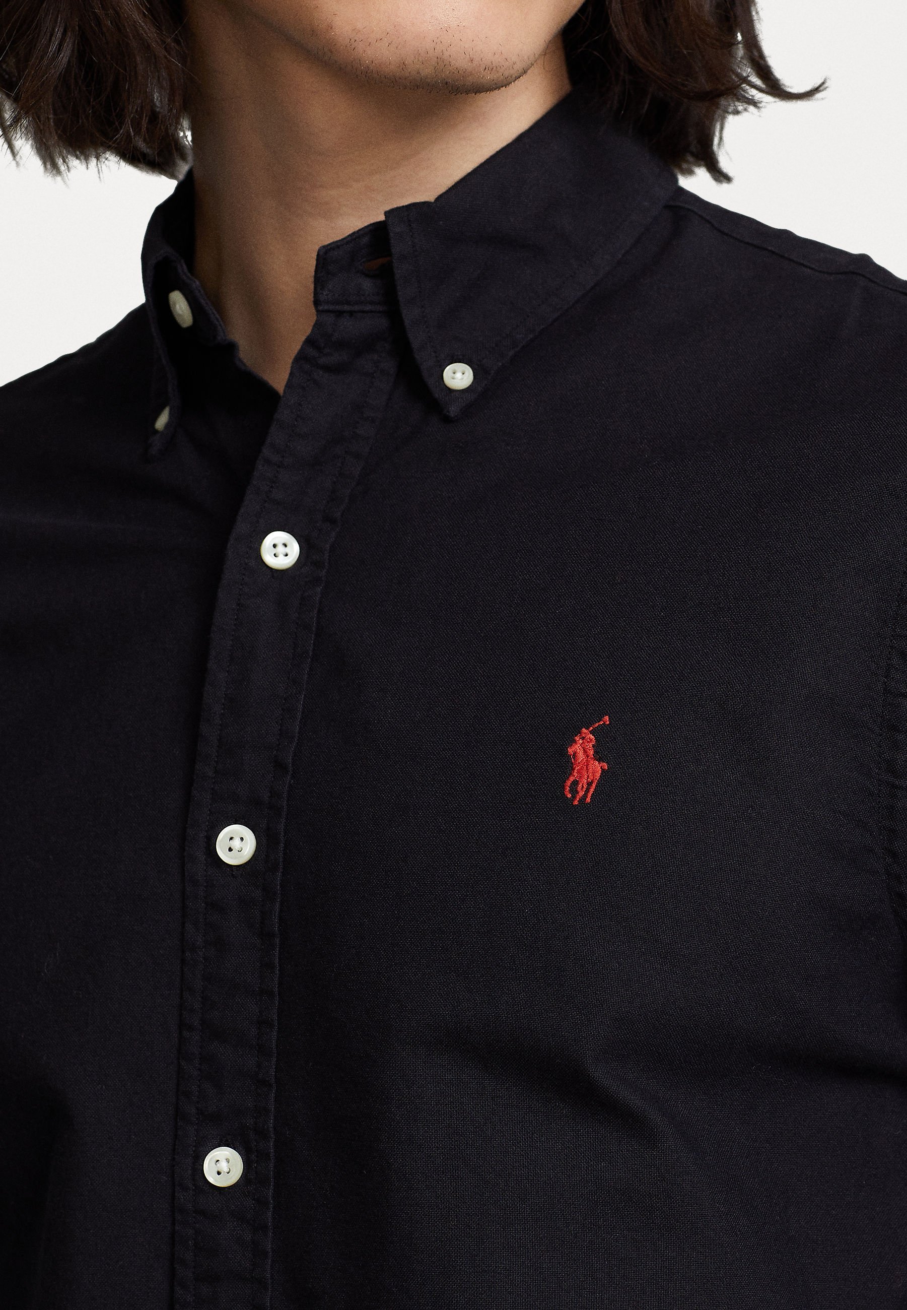 Polo Ralph Lauren Slim Fit Oxford Shirt - Shirt - zwart