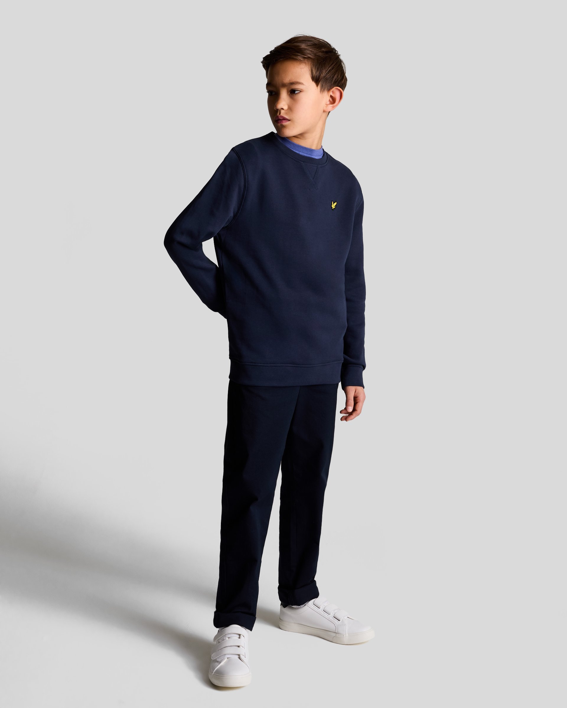 Lyle & Scott Rundhals-Sweatshirt – Marineblau