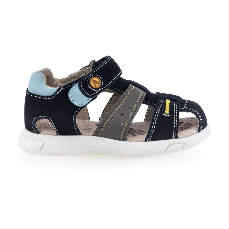 Blaue Jungen-Sandalen / Zehenfreie Schuhe
