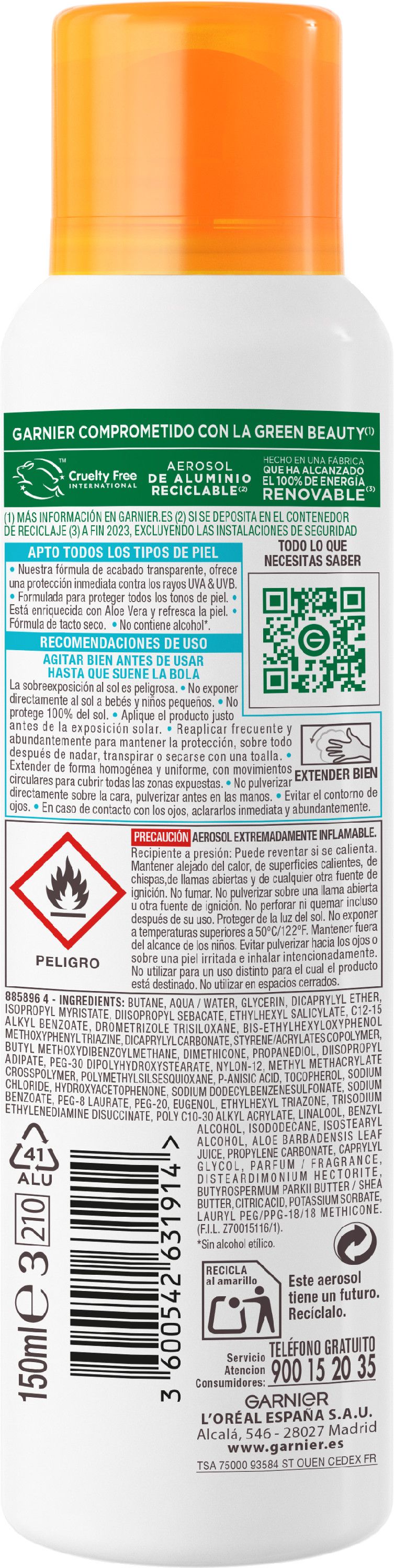 Delial Invisible Protect sprej za visoku zaštitu SPF30 Zaštita tijela