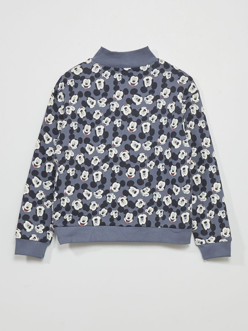 Moletom gola alta com zíper Disney 'Mickey Mouse' - CINZA