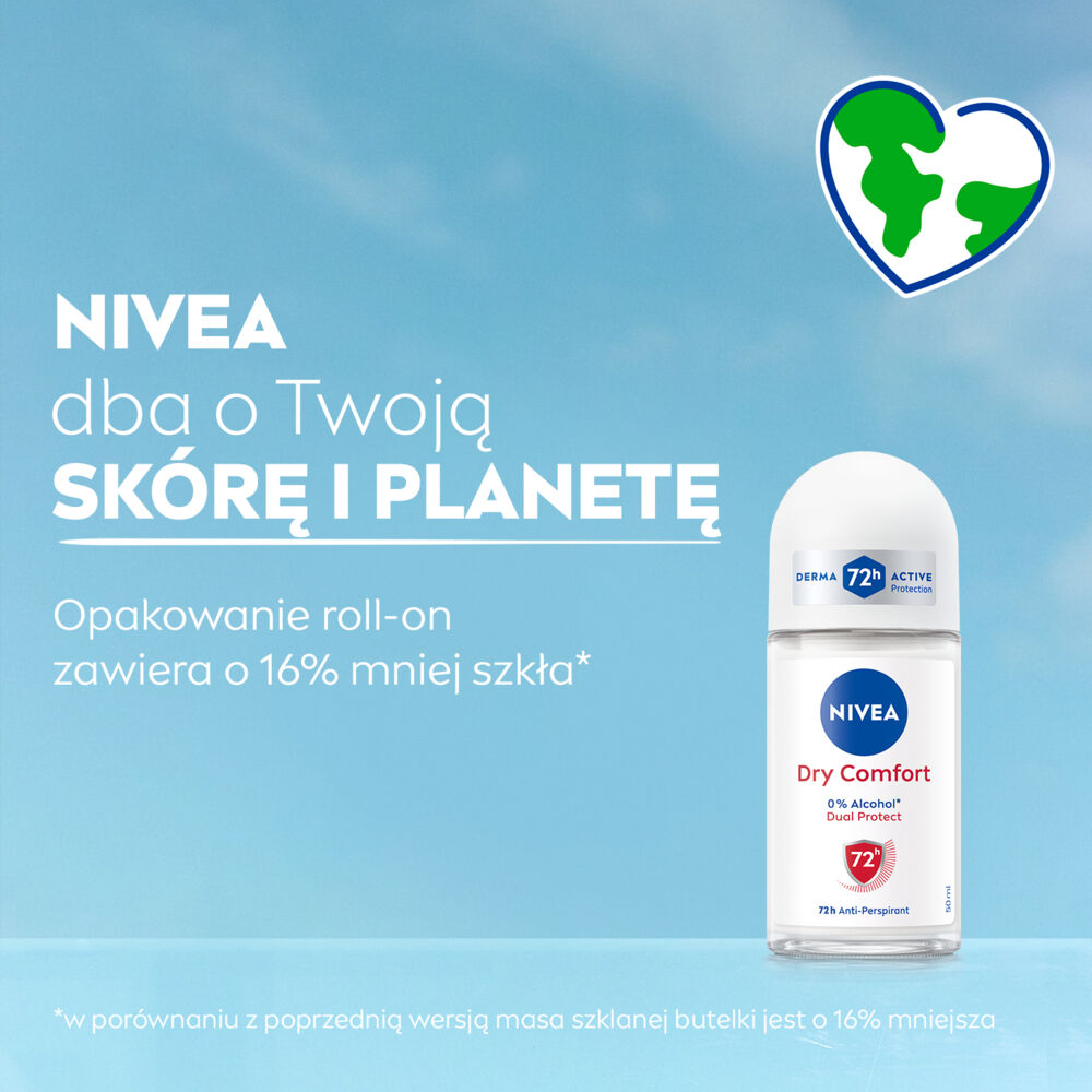 Nivea ženski antiperspirant roll-on 50 ml za suho in udobno potenje
