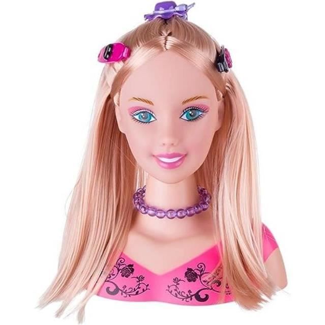 Tête à Coiffer et Maquiller - Jeu de rôle - Demi-Poupée - Accessoires inclus - Pour enfants à partir de 4 ans